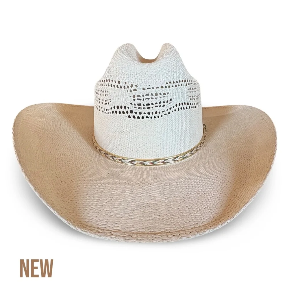 David Turner Straw Bangora Cowboy Hat - XXXX - 7 3/8 - Picture 2 of 16